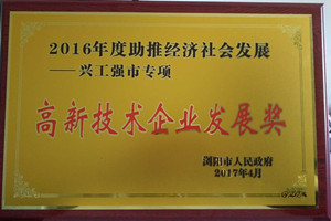 高新技術(shù)企業(yè)發(fā)展獎